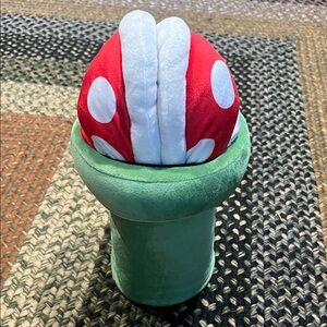 Red and White Plush Piranha Plant